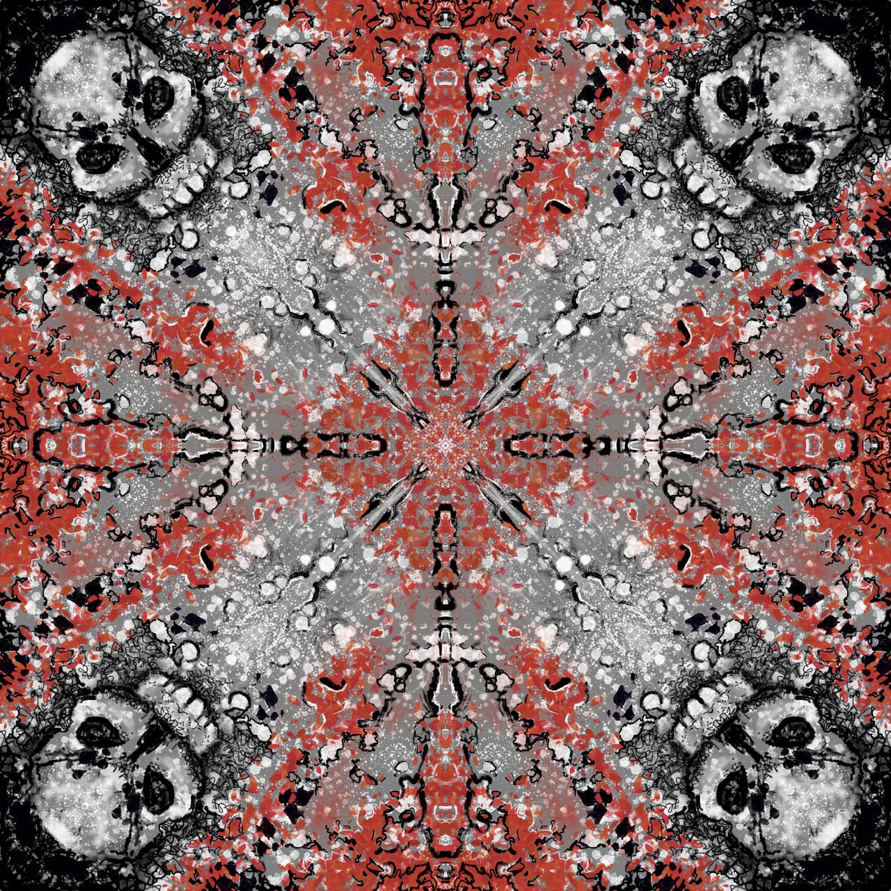 Kaleidoscope Skulls 1 by Michael Quarz