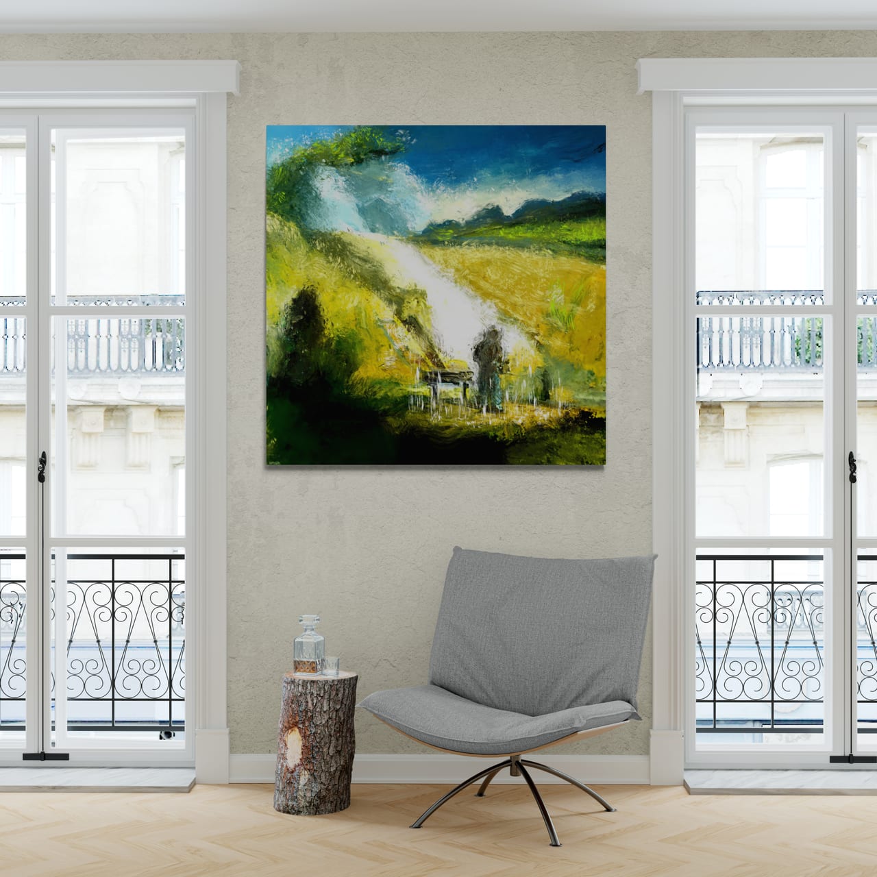Man In Landscape by Michael Quarz