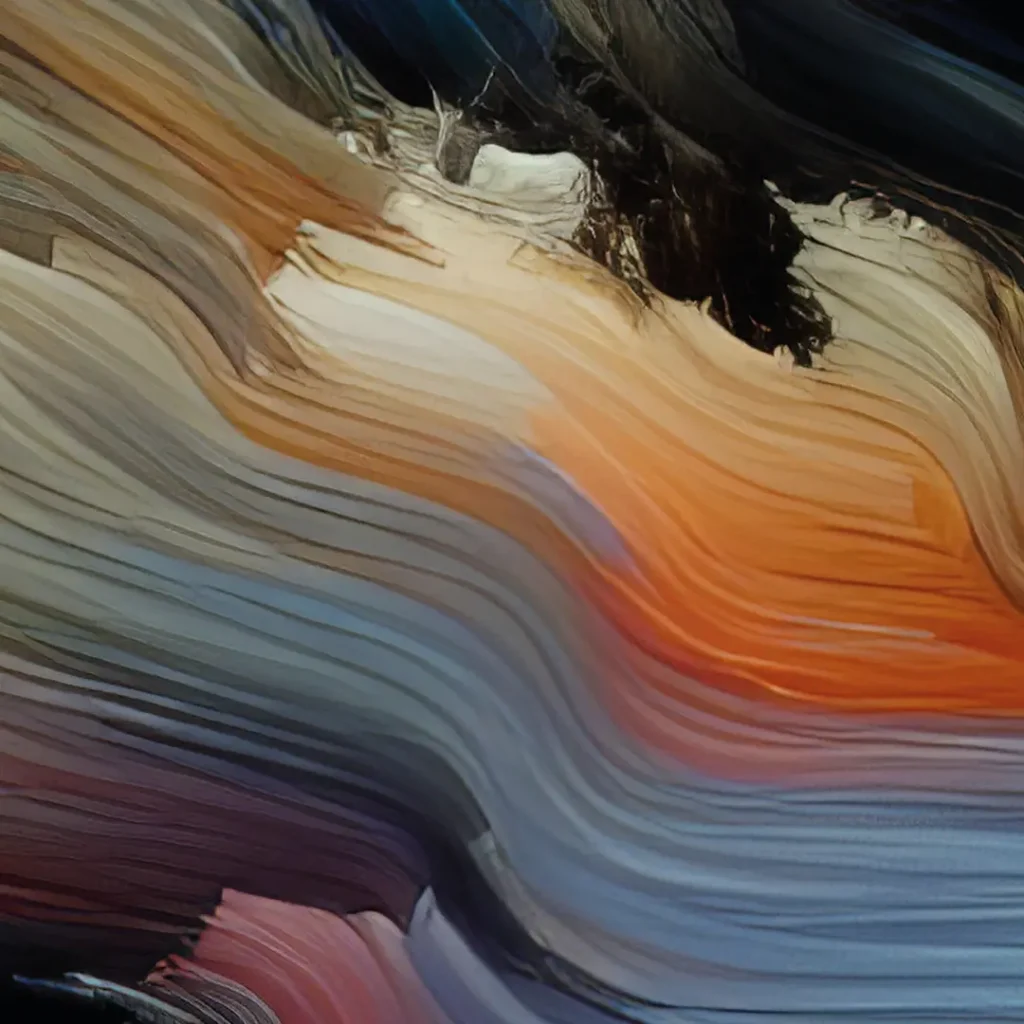 Detail des Gemäldes Abstract Colors On Black von Michael Quarz