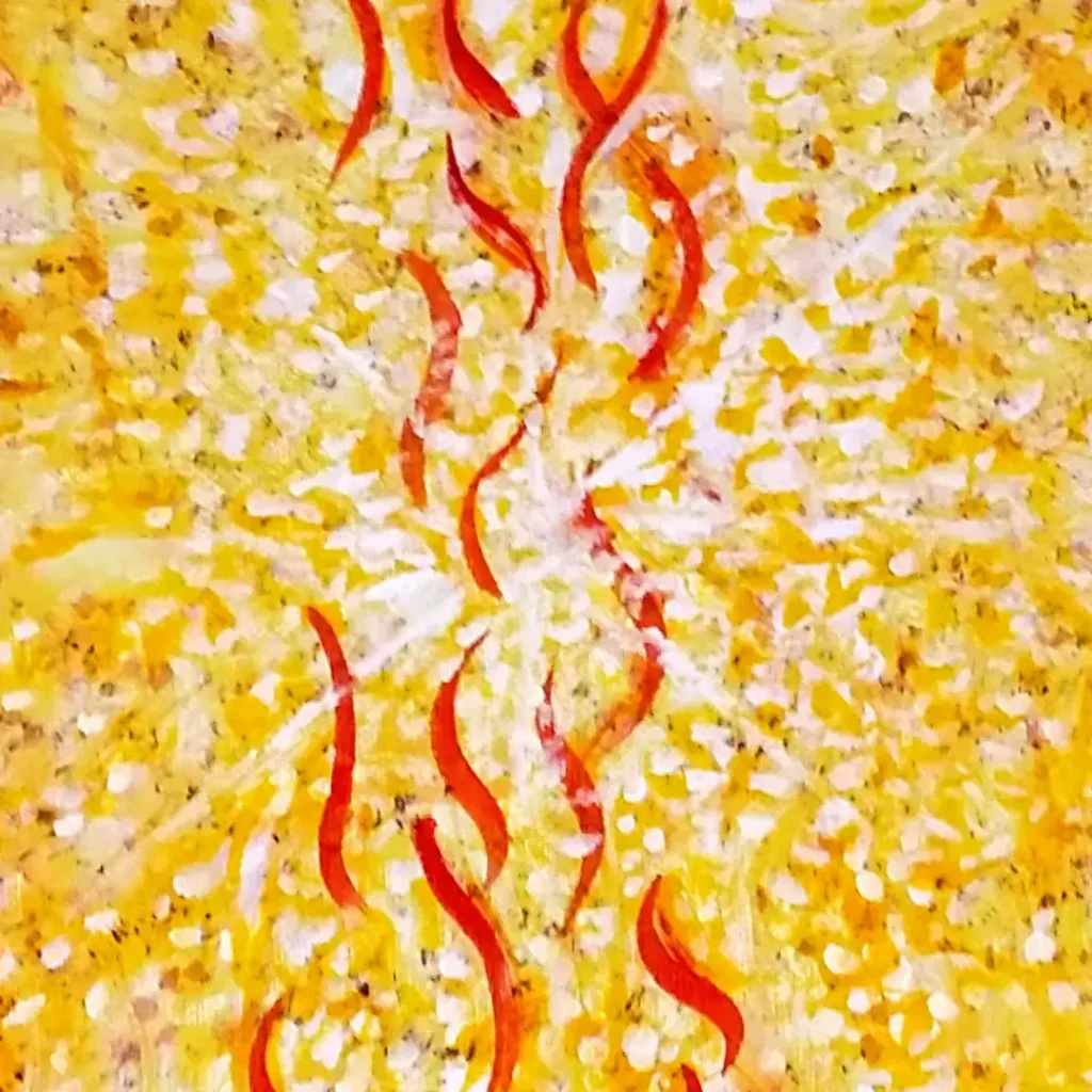 Detail des Acryl Gemäldes "Energy Pile" von Michael Quarz