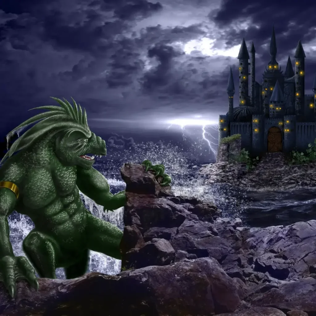 Detail des digitalen Gemäldes "Escaped" von Michael Quarz