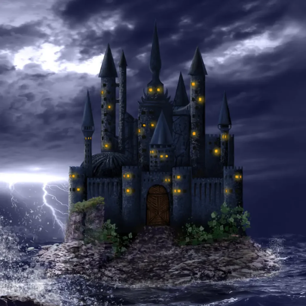 Detail des digitalen Gemäldes "Escaped" von Michael Quarz