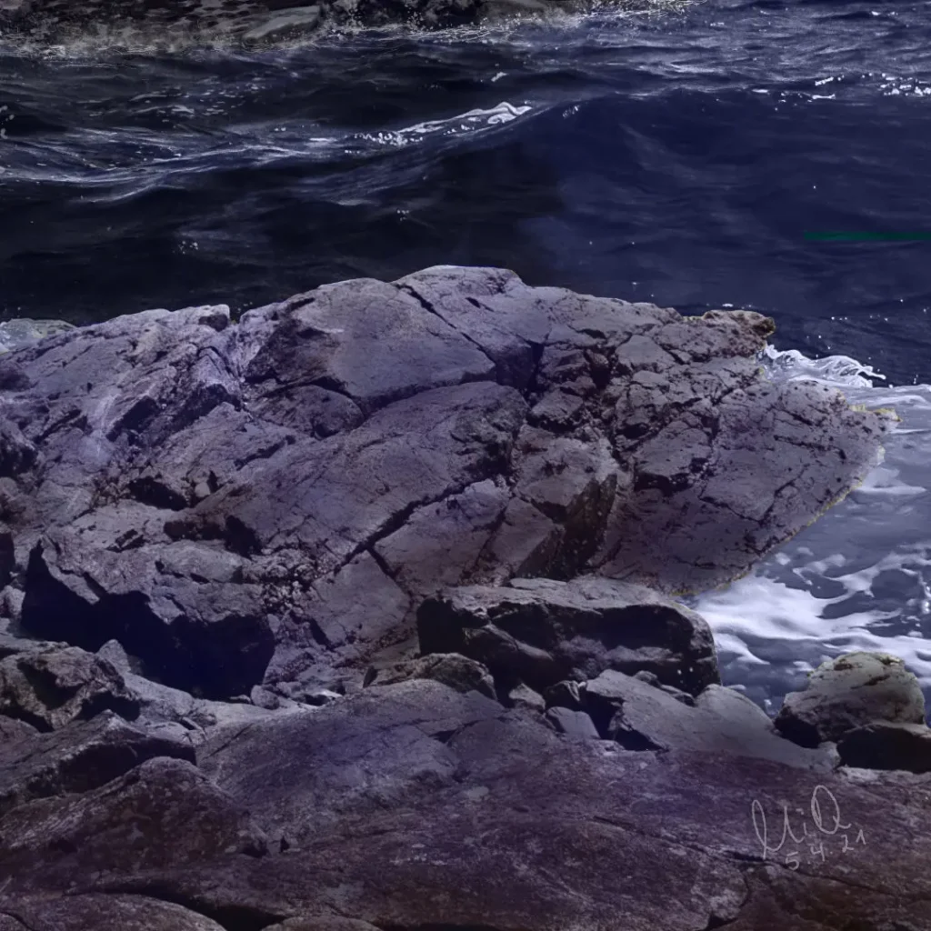 Detail des digitalen Gemäldes "Escaped" von Michael Quarz